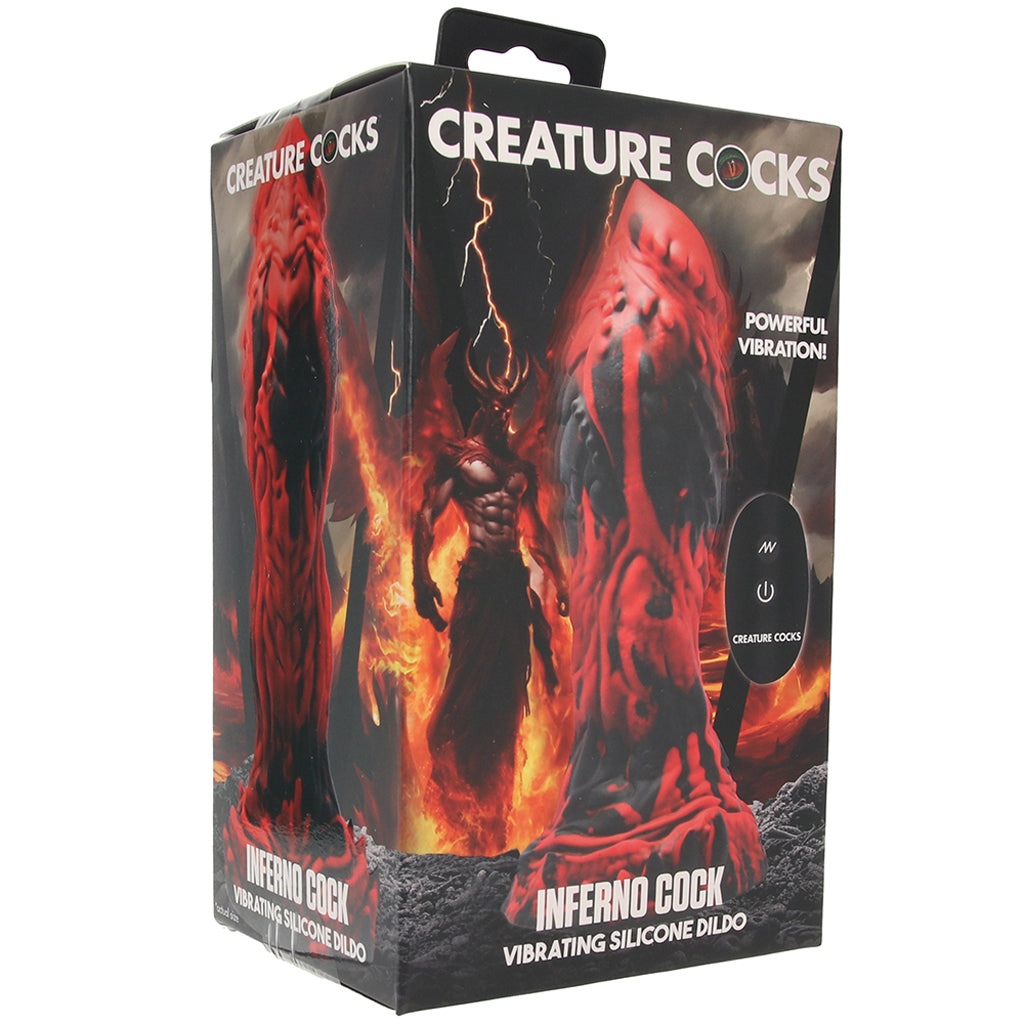 Creature Cocks Inferno Cock Vibrating Silicone Dildo