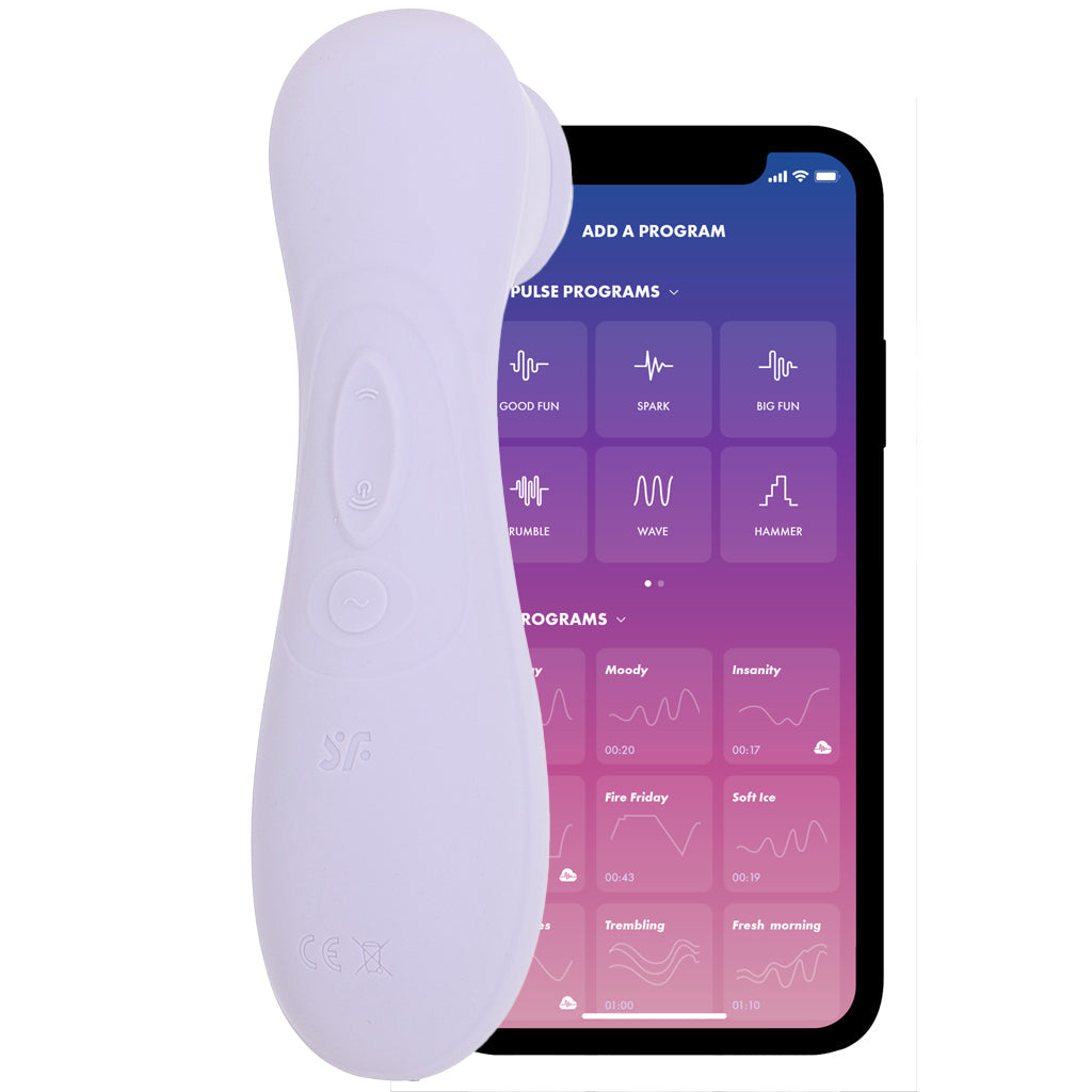 Satisfyer Satisfyer Pro 2 Gen 3 Double Air Pulse App Vibe in Lilac - Vibrators - HoneyHugs Canada (View 6)