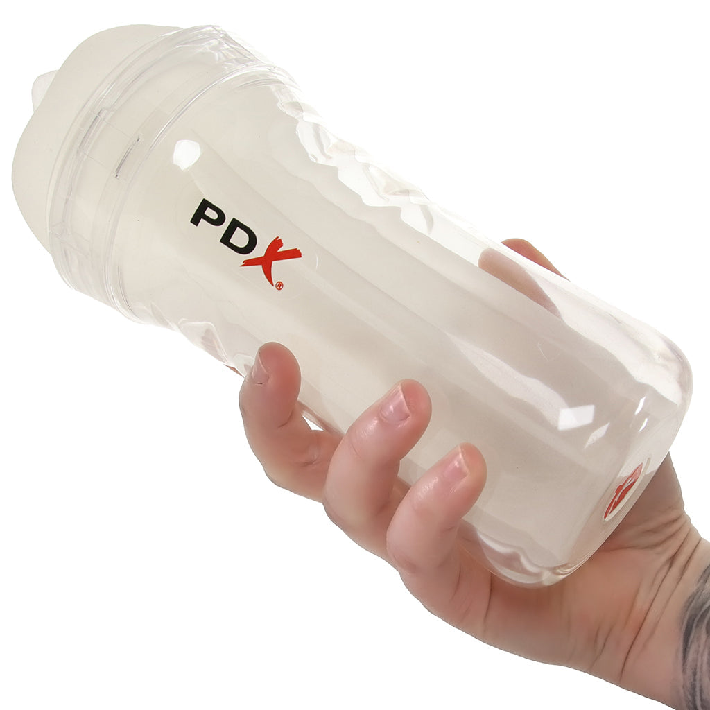 PDX Wet Pussies Super Luscious Lips Stroker in Clear