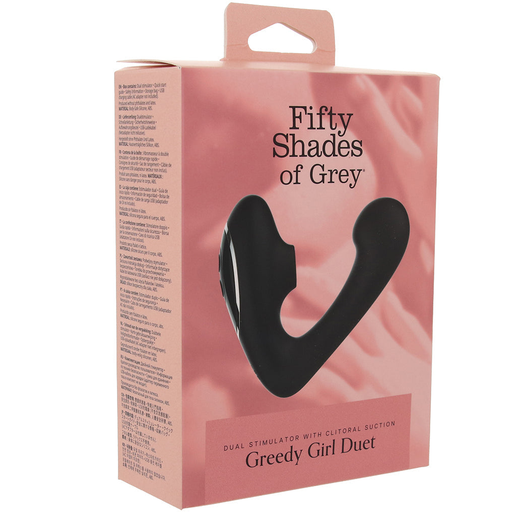 Greedy Girl Duet Stimulator with Clitoral Suction