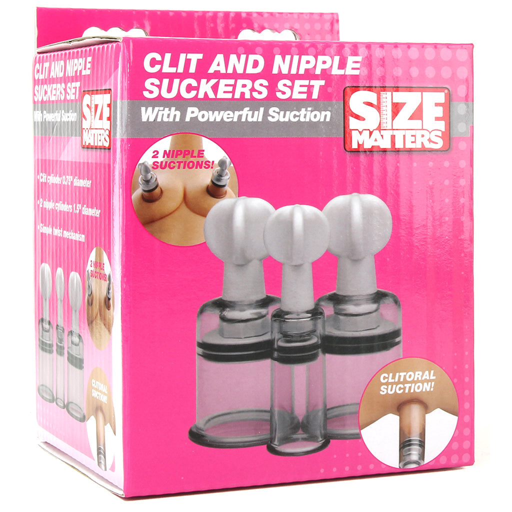 Experience Exquisite Sensation: Luxury Adjustable Clit & Nipple Suckers Set | Size Matters