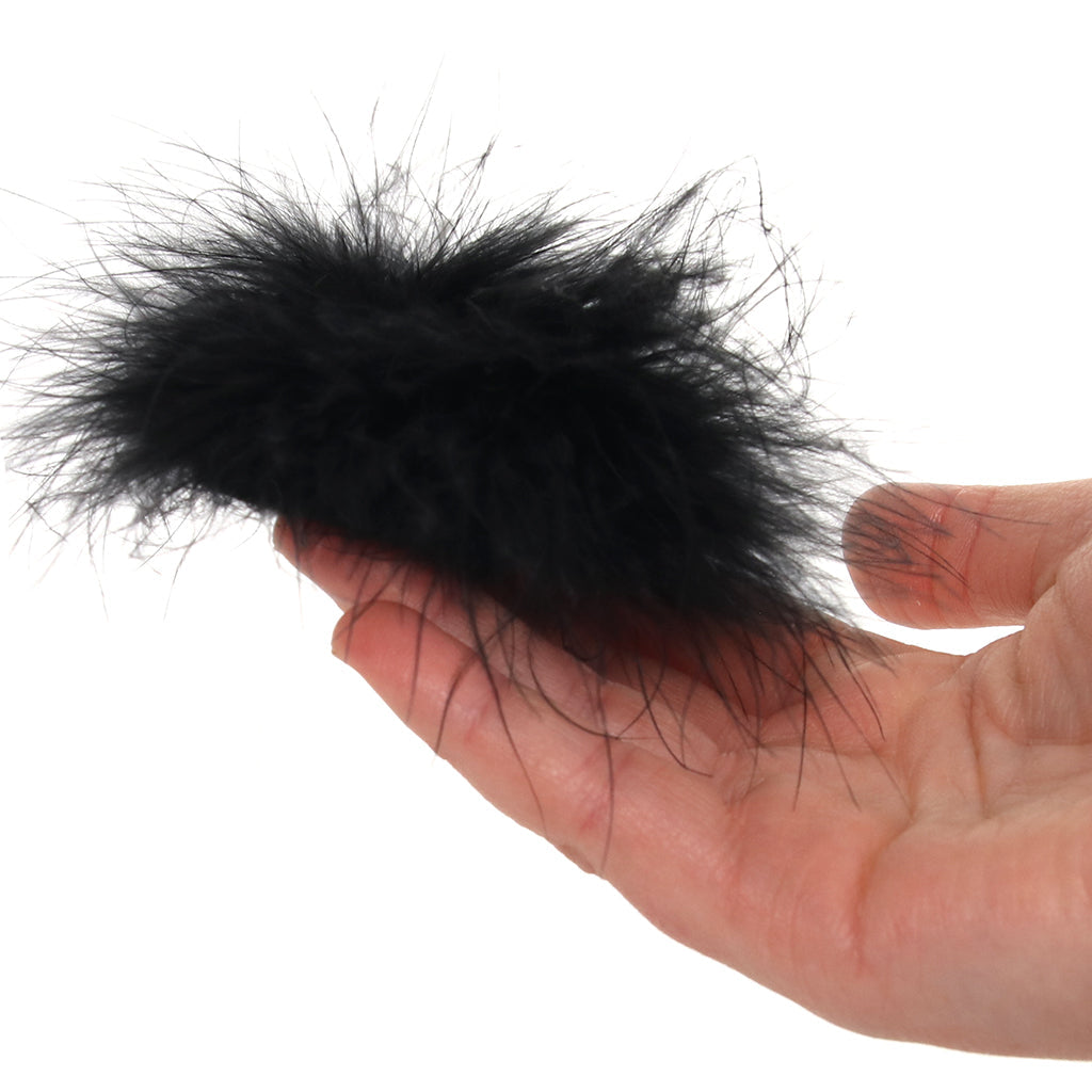 Nipple Couture: Exquisite Black Marabou Feather Covers | Reusable Adhesive Pasties