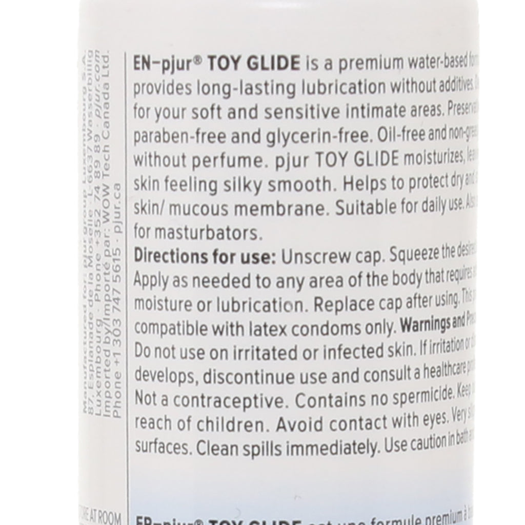 Toy Glide Water Based Lubricant in 3.4oz/100ml