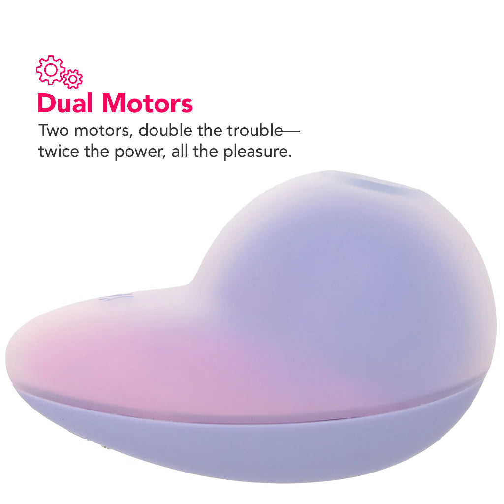 Satisfyer Pixie Dust Double Air Pulse Vibe in Violet & Pink
