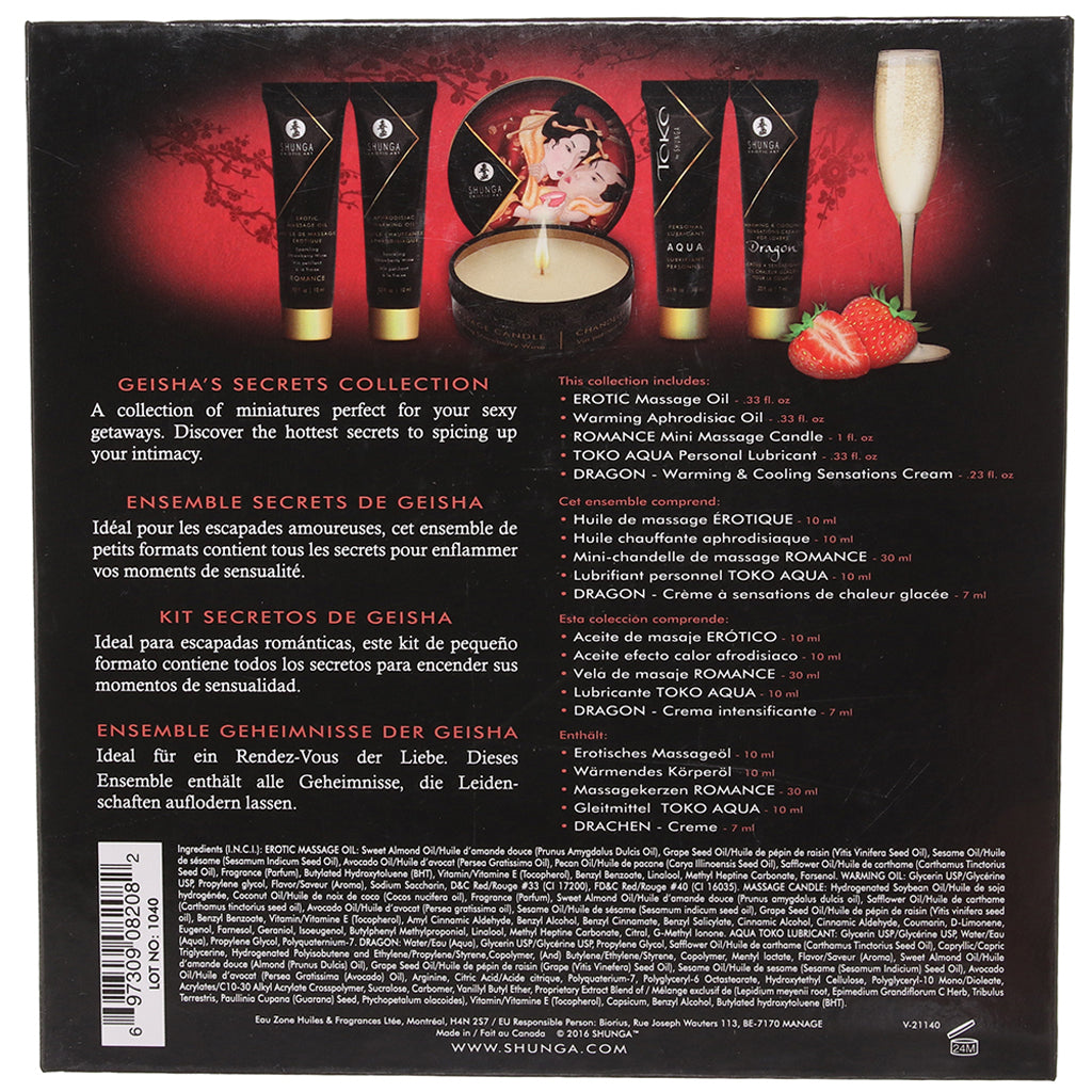 Shunga Geisha's Secret Strawberry Kit: An Exquisite 5-Piece Sensual Journey