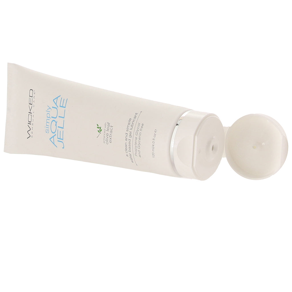 Wicked Simply Aqua Jelle Lube - Premium Water-Based Personal Lubricant for Elevated Intimacy