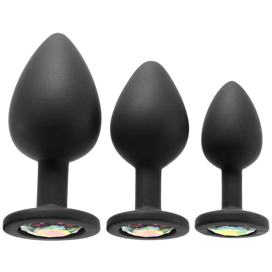 Glams Spades Black Anal Trainer Kit: Glimmering Progression & Pleasure