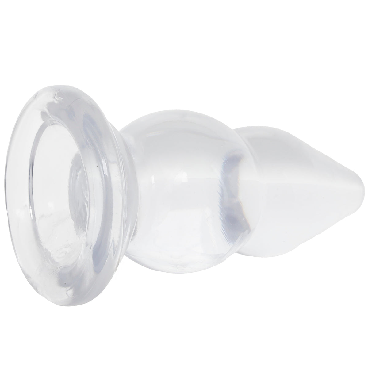 Crystal Jellies 6 Inch Double Pop Butt Plug in Clear