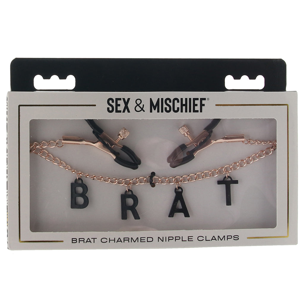 Brat Charmed Nipple Clamps by Sex & Mischief: Seductive Tease & Adjustable Pleasure