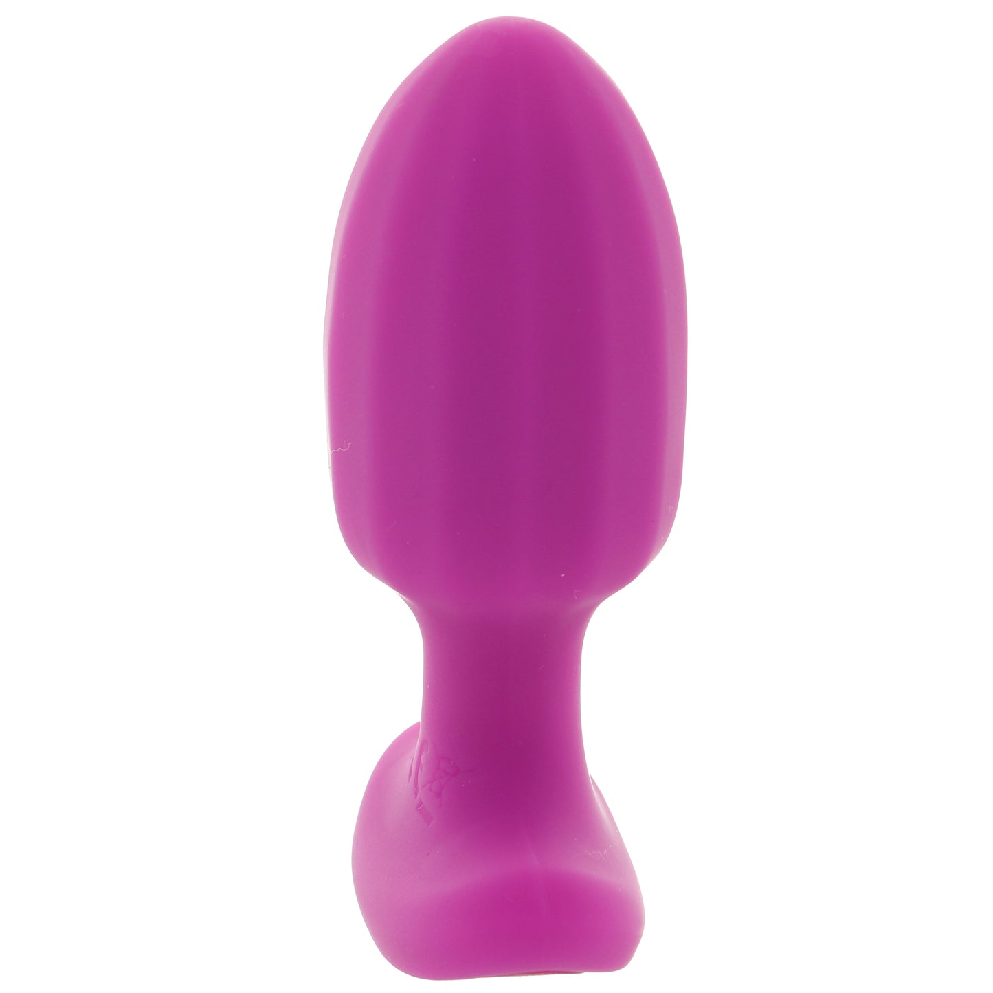 Bang! Ribbed Vibrating Silicone Butt Plug in Purple