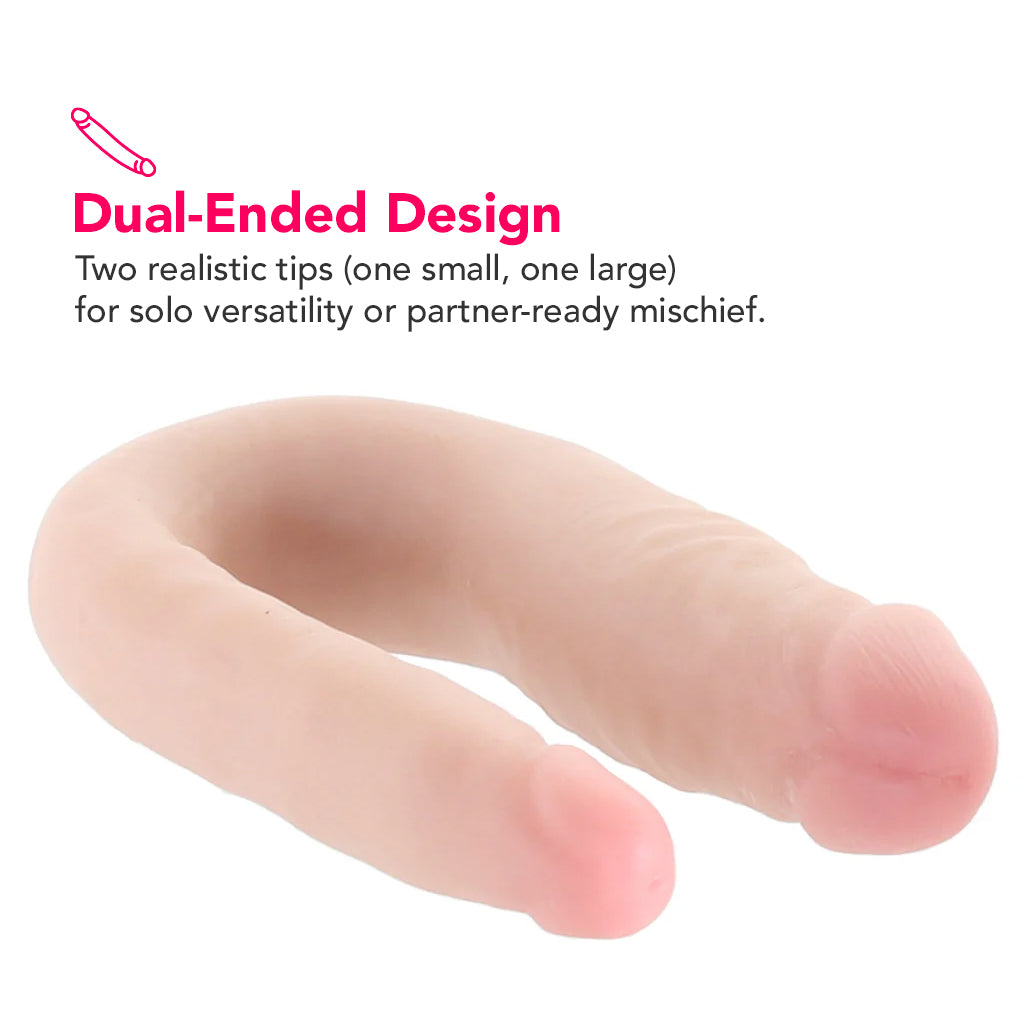 Dr. Skin Mini 12 Inch Double Dildo in Vanilla