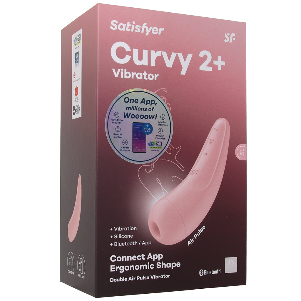 Satisfyer Satisfyer Curvy 2+ Air Pulse Stimulator in Pink - Vibrators - HoneyHugs Canada (View 9)