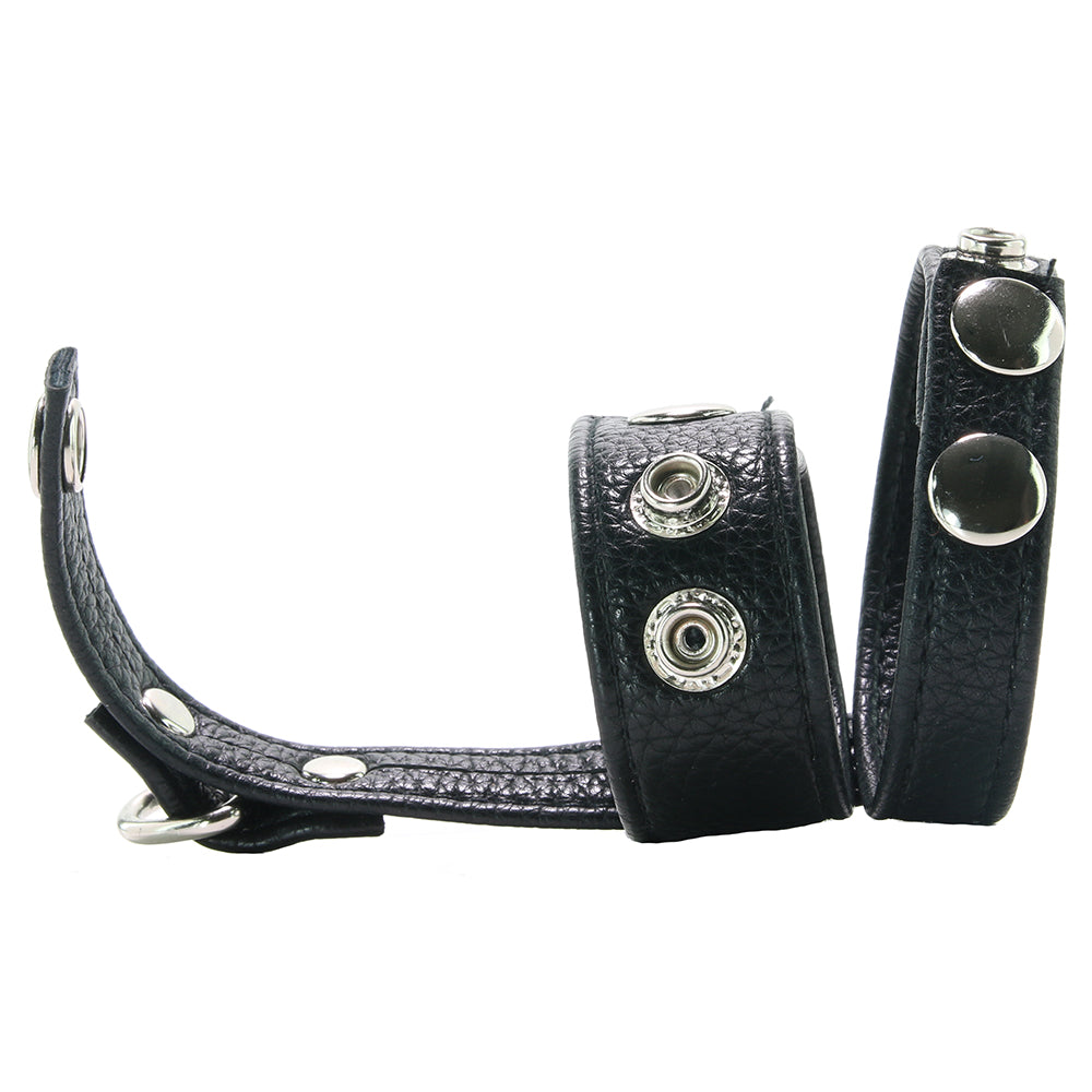 Blue Line Cock Ring with 1 Inch Ball Stretcher