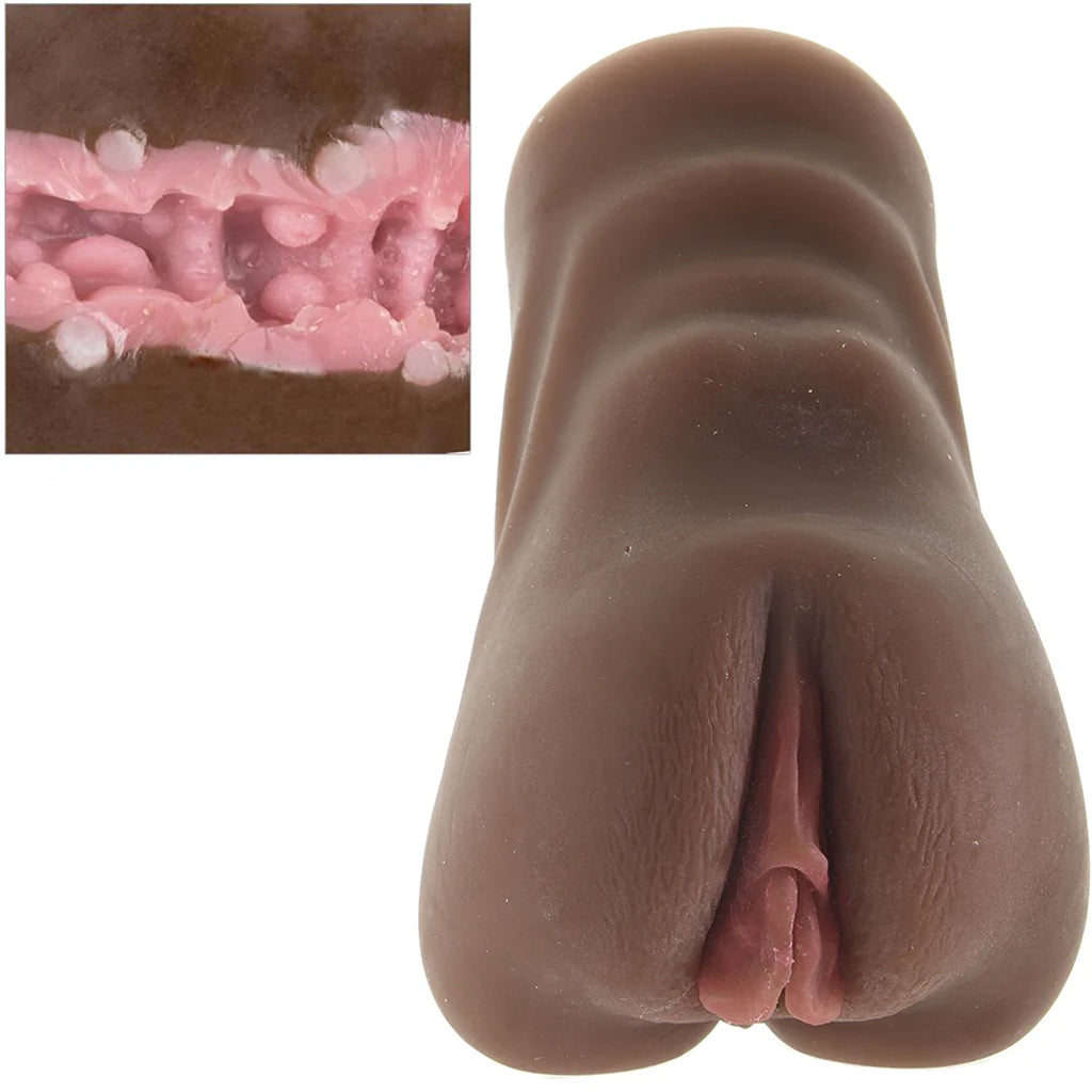CalExotics Stroke It Anatomical Pussy Stroker in Brown - Male Masturbators - HoneyHugs Canada (View 3)