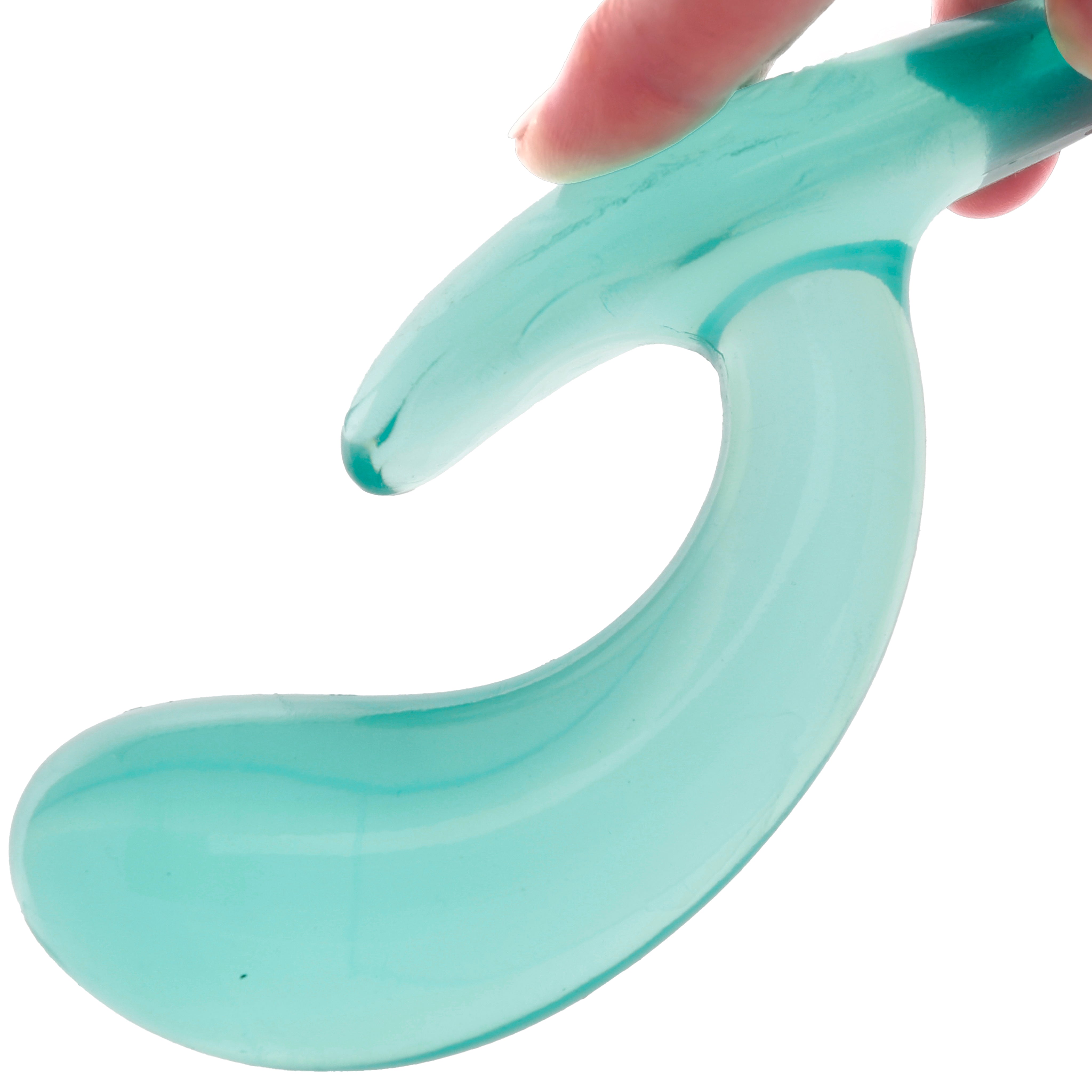 Crystal Jellies Curved Anal Trainer Set in Teal