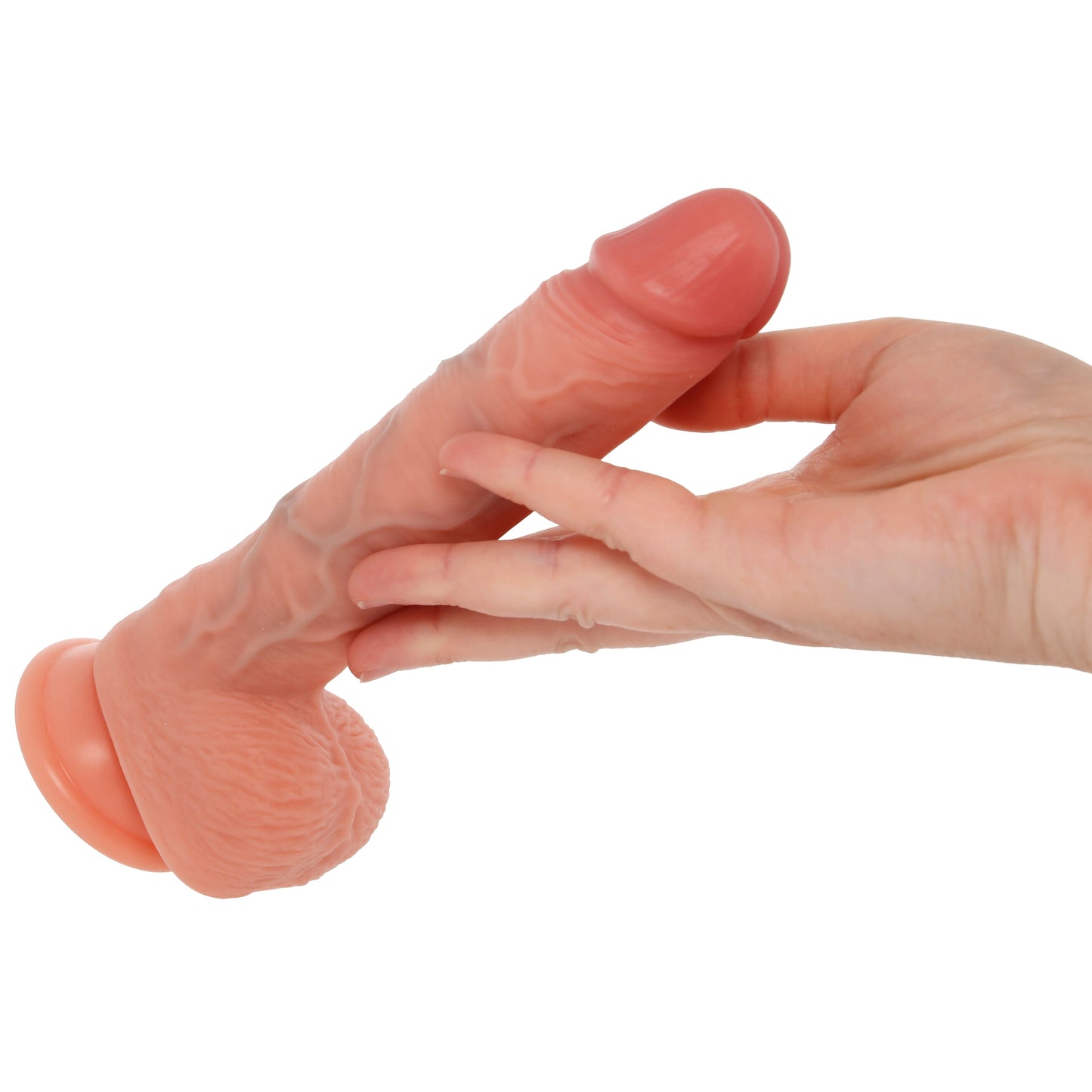 RealRock 7 Inch Dual Density Ballsy Thrusting Dildo