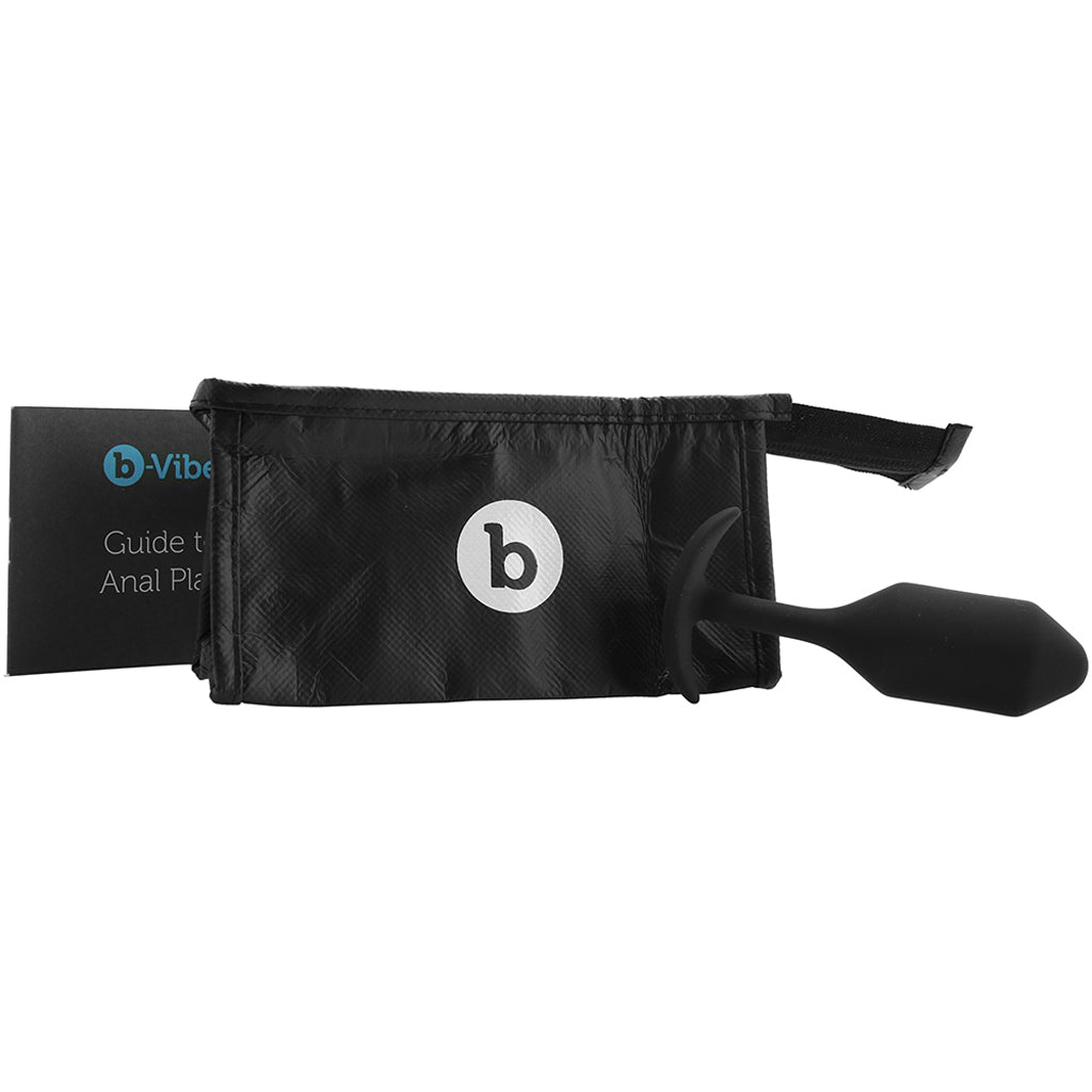 B-Vibe Snug Plug 2: Weighted Silicone Butt Plug for Deep, Extended Pleasure