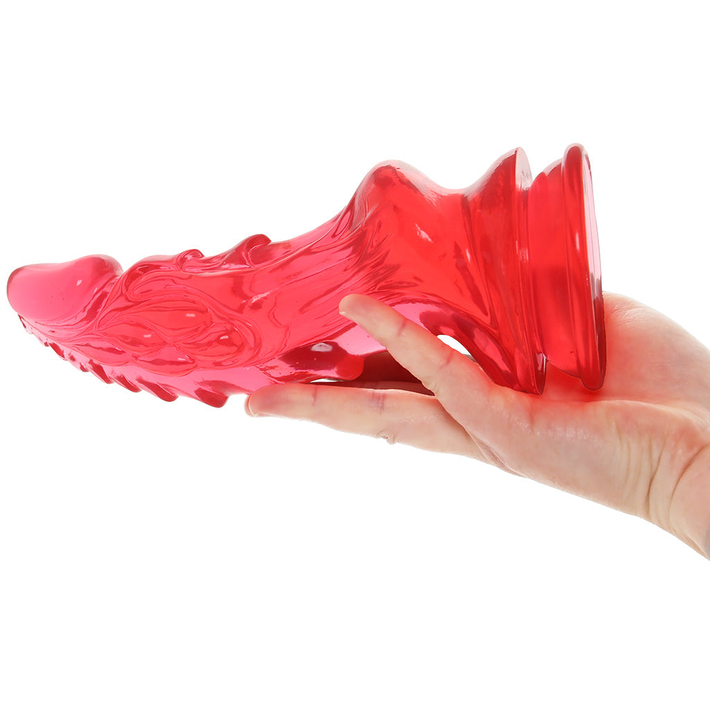 Crystal Jellies 8.5 Inch Invader Dildo in Pink