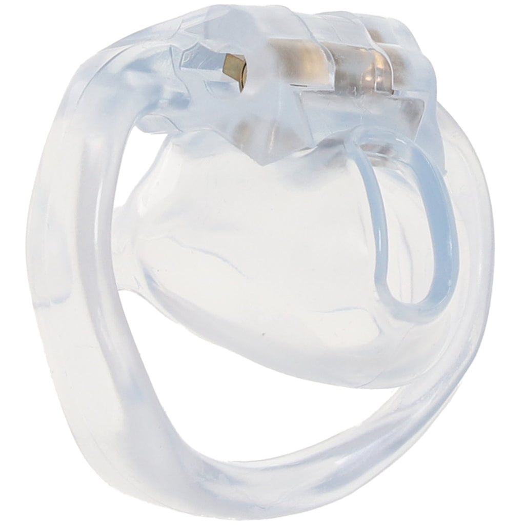 Blueline Men: The Acrylic Mini Chastity Cage – Transparent Desire & Absolute Control