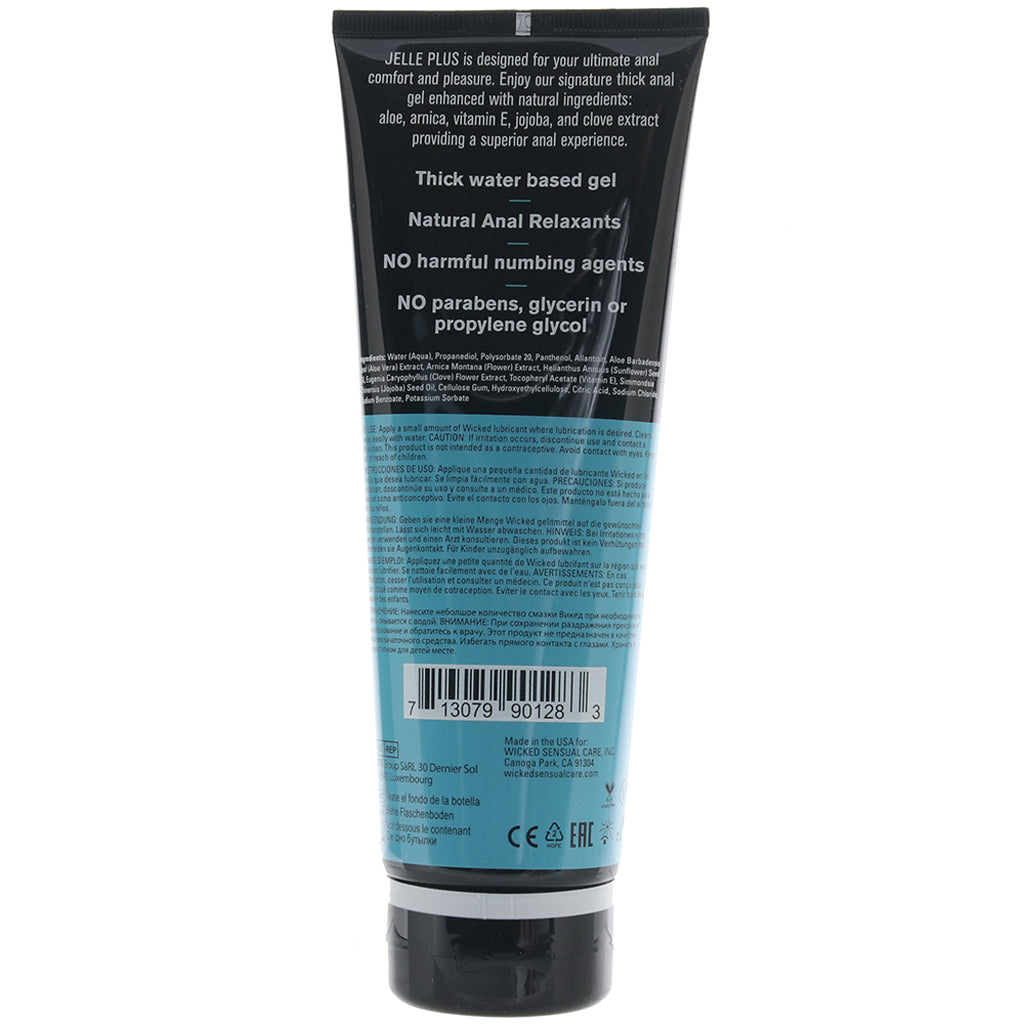 Jelle Plus Naturally Relaxing Anal Lube in 8oz/240ml