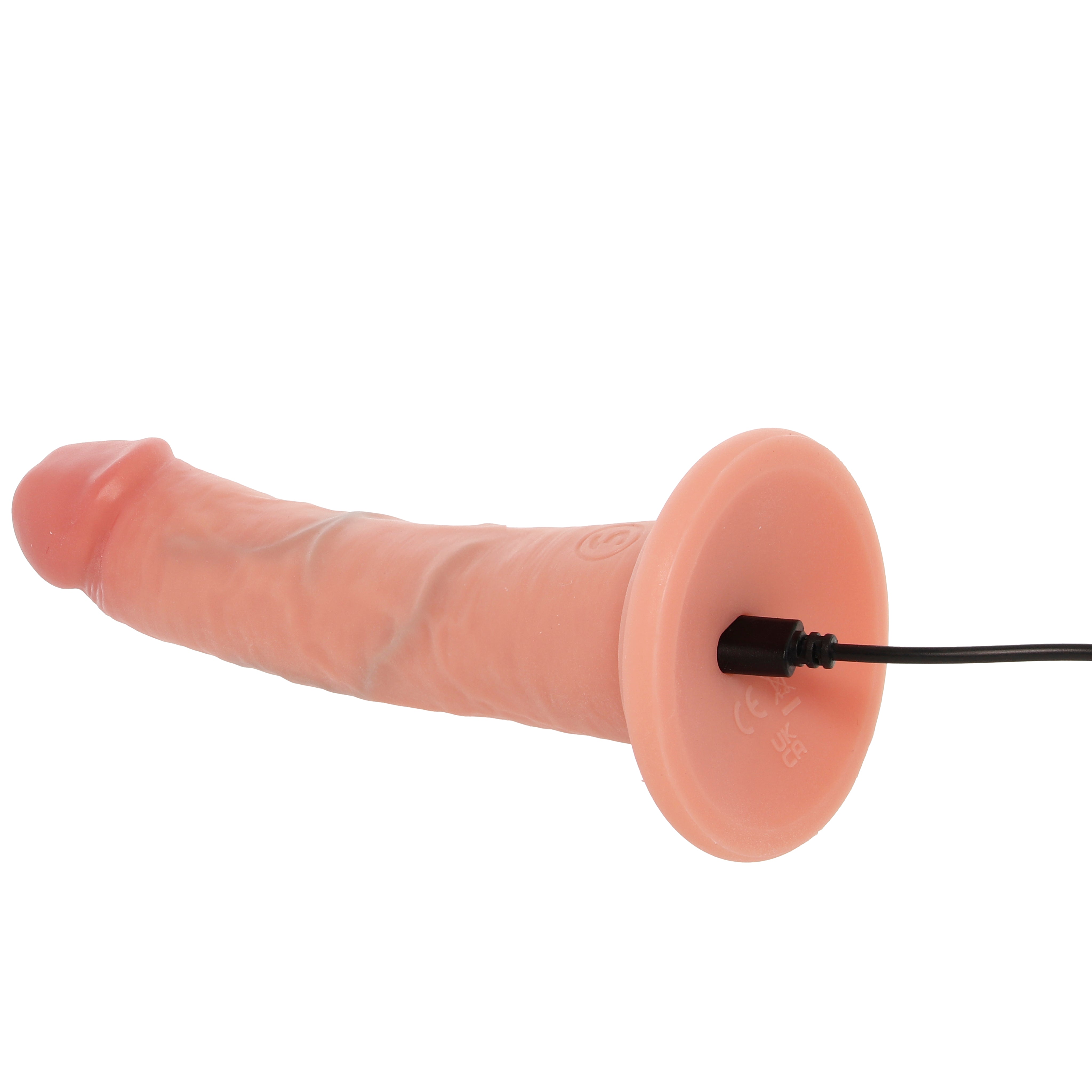 RealRock 6 Inch Dual Density Vibrating Dildo in Light
