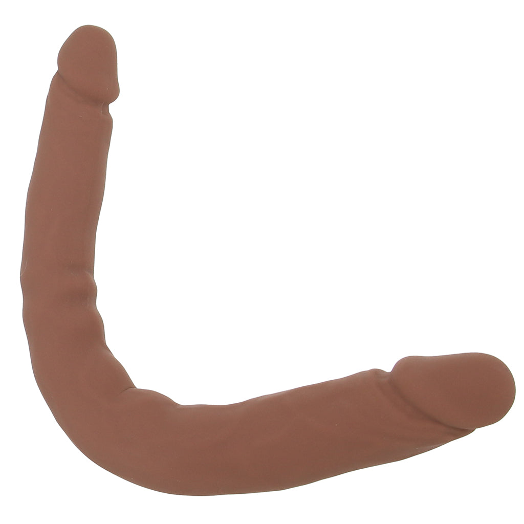 Silicone Studs Bend & Hold 12 Inch Dildo in Brown