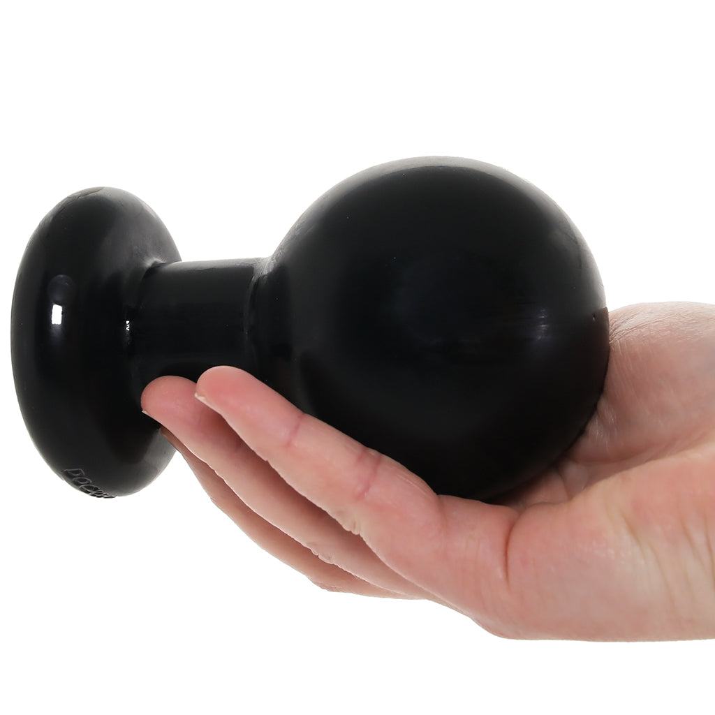 The Classic Large Round Butt Plug in Black