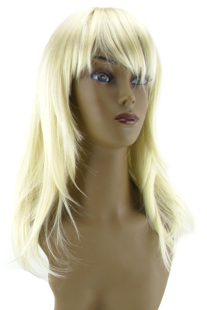 Steph Straight Wig with Bangs in Platinum Blonde