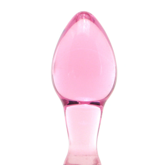 Icicles No. 48 | Hand-Blown Pink Glass Butt Plug | Beginner-Friendly & Luxurious Anal Toy