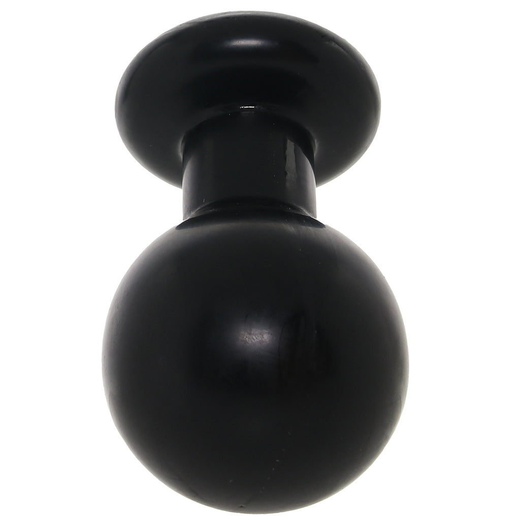 The Classic Large Round Butt Plug in Black