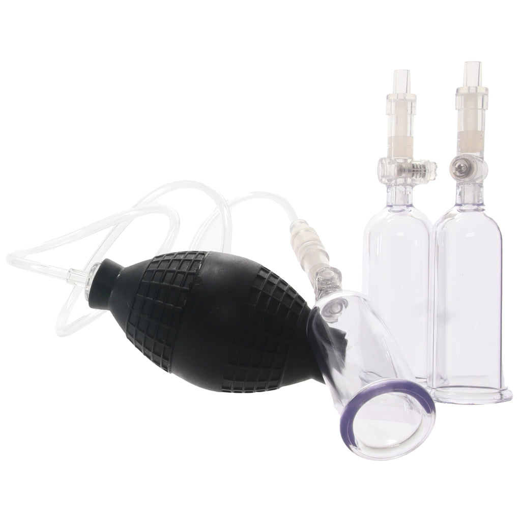 Lux Fetish Nipple Suckers with Clitoral Pump - Vibrators - HoneyHugs Canada (View 5)