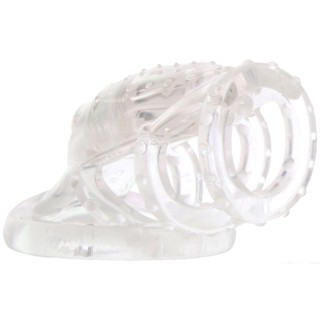 Dr. Love's Dr. Love's Zinger Vibrating Cock Cage in Clear - Vibrators - HoneyHugs Canada