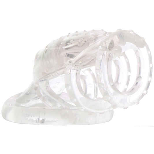 Dr. Love's Dr. Love's Zinger Vibrating Cock Cage in Clear - Vibrators - HoneyHugs Canada