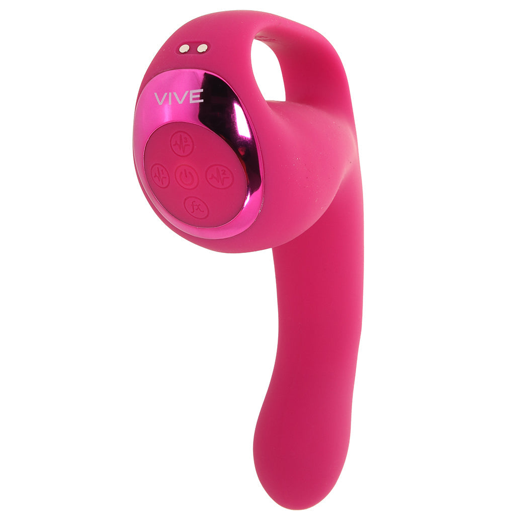 Shots Toys Riko Triple Thumping Finger Motion Vibe in Pink - Vibrators - HoneyHugs Canada (View 5)