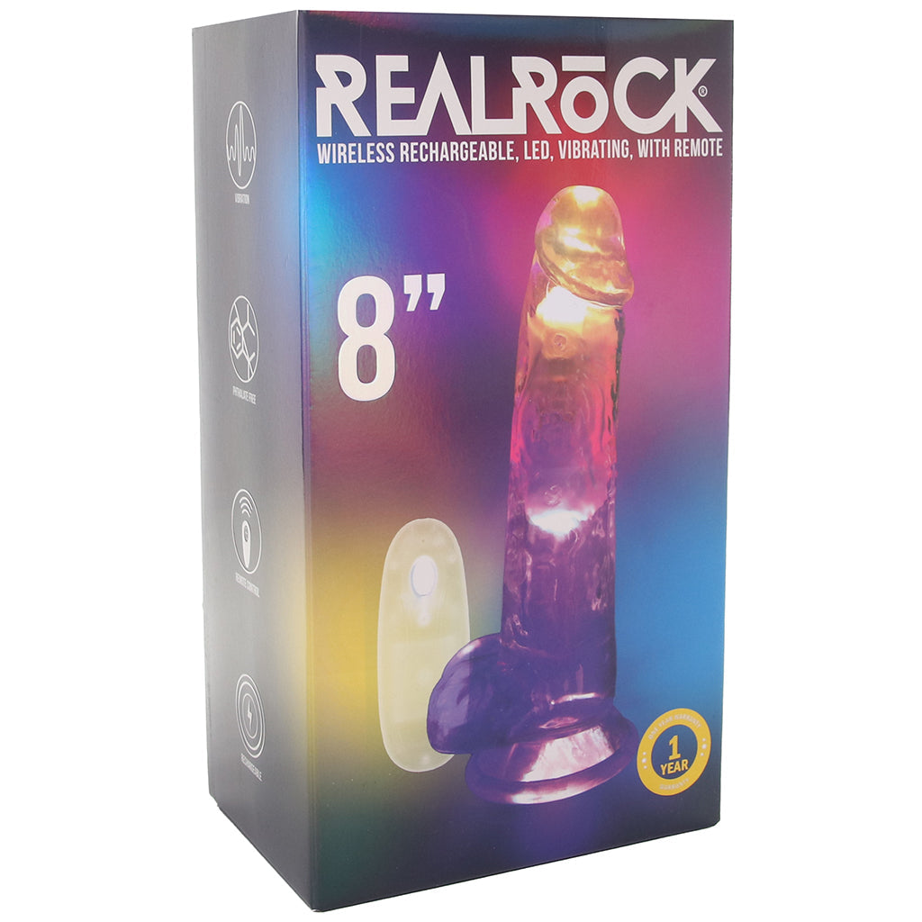 RealRock RealRock 8 Inch Light Up Vibrating Ballsy Dildo - Vibrators - HoneyHugs Canada (View 9)
