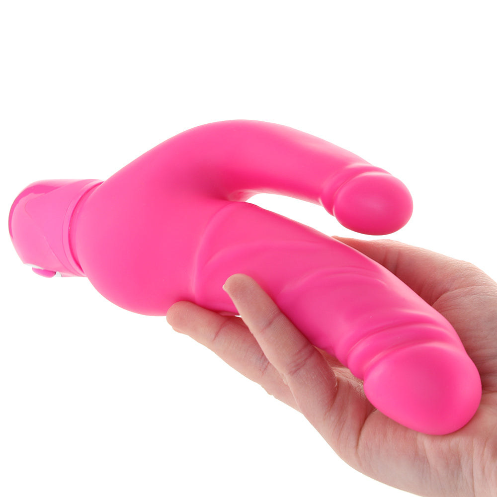 Power Studs Bendie Stud Over & Under Vibe in Pink - Vibrators - HoneyHugs Canada (View 4)