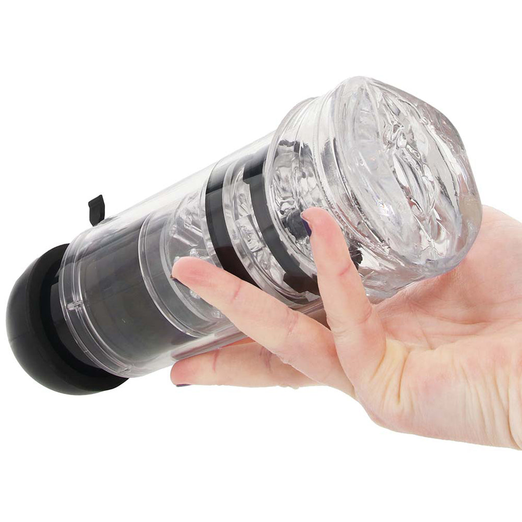 Pipedream Extreme Toyz PDX Elite Extender Pro Vibrating Pump Stroker - Male Masturbators - HoneyHugs Canada (View 4)