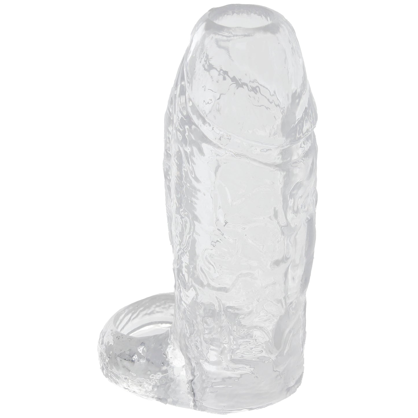 TitanMen 6 Inch Cock Sleeve with Ball Strap in Clear