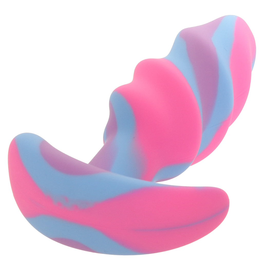 Creature Cocks Unicorn Swirl Silicone Butt Plug in Small