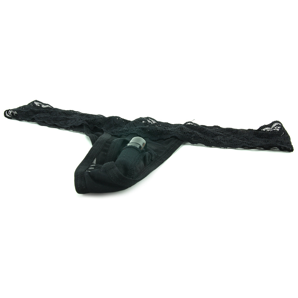 Hustler Toys Vibrating Panties with Hidden Vibe Pocket Black /M - Vibrators - HoneyHugs Canada (View 3)