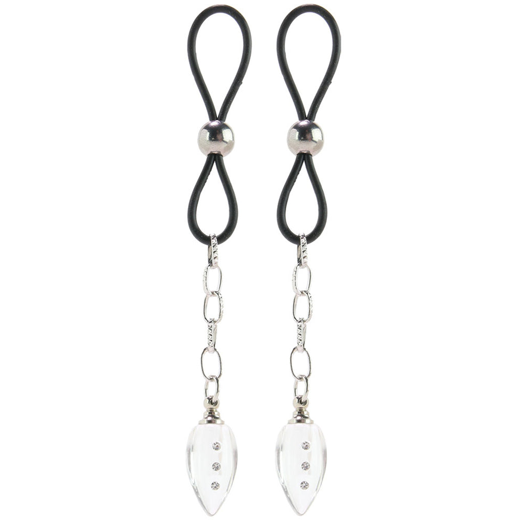Radiant Crystal Teardrop Non-Piercing Nipple Jewelry | Luxurious Adornment