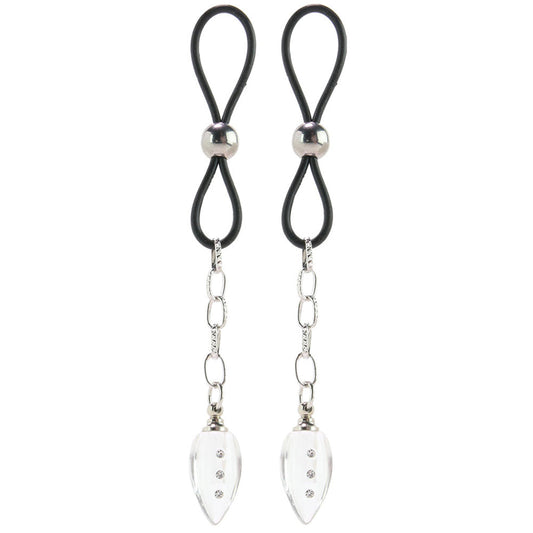 Radiant Crystal Teardrop Non-Piercing Nipple Jewelry | Luxurious Adornment