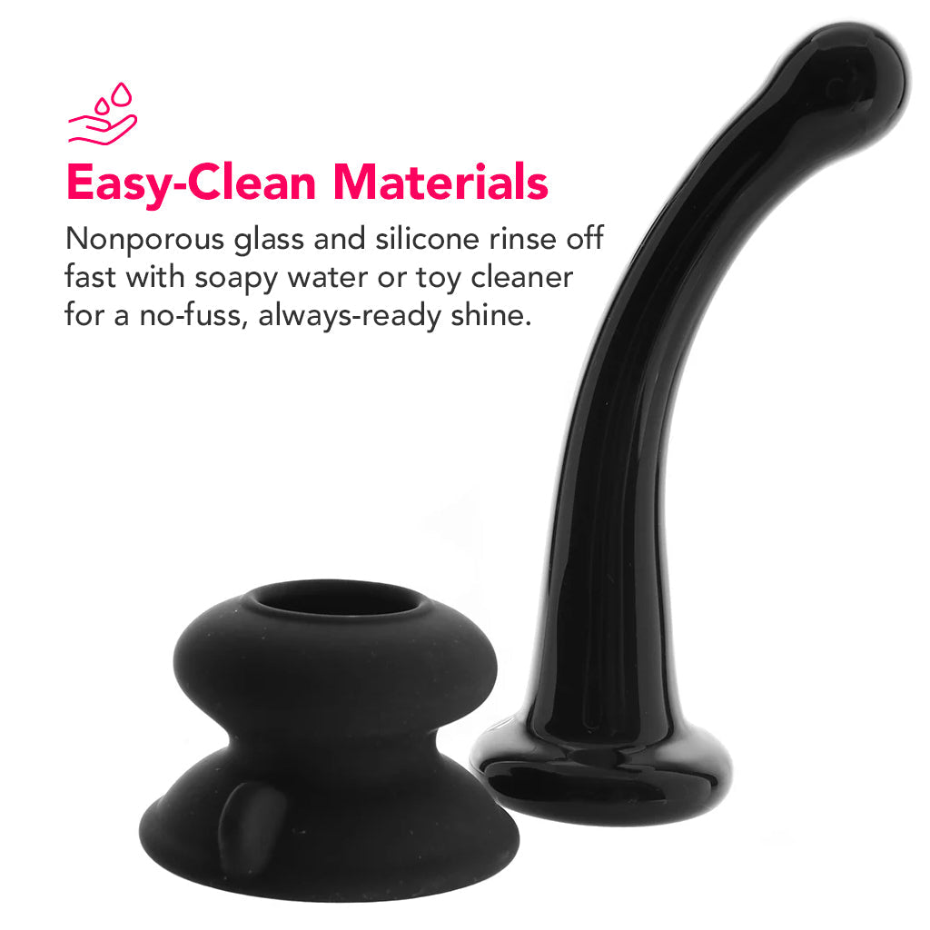 Icicles No. 87 Glass Dildo in Black