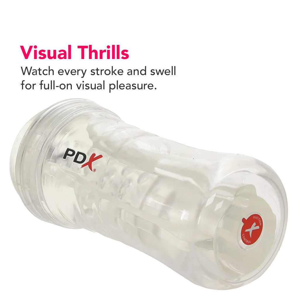PDX Elite ViewTube Plus See-Thru EZ-Grip Stroker
