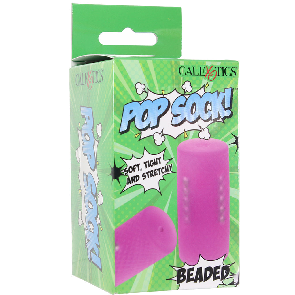 CalExotics Pop Sock! Beaded Stroker in Purple - Male Masturbators - HoneyHugs Canada (View 6)