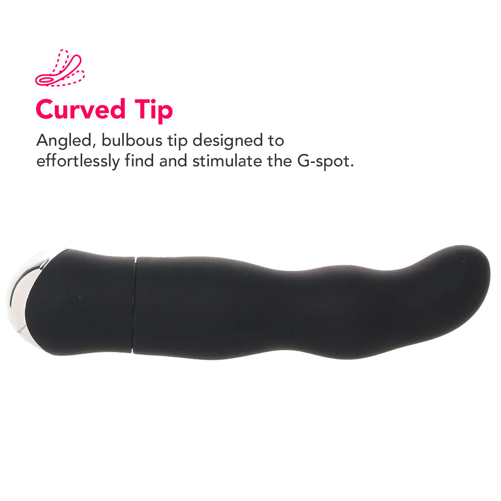 Classic Chic 8 Function Classic Chic Curve Vibe in Black - Vibrators - HoneyHugs Canada (View 6)