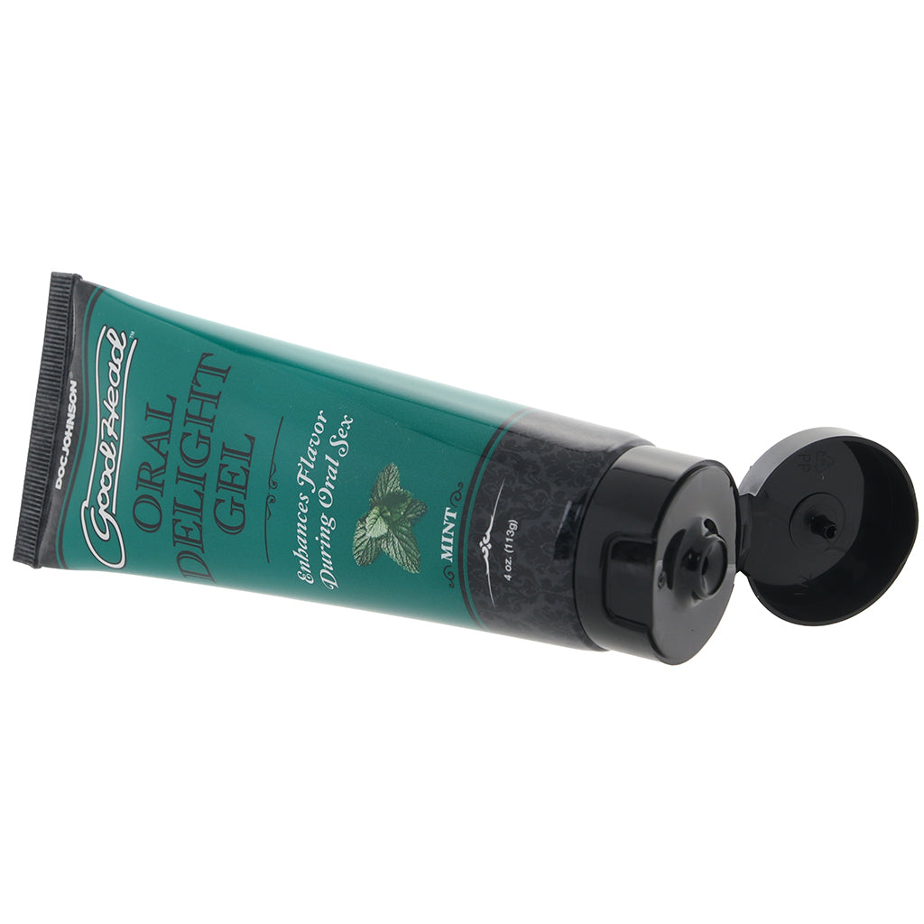 GoodHead Oral Delight Gel: Mystical Mint Flavored Oral Lubricant 4oz/113g