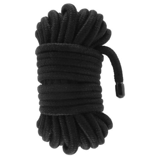 Ouch! Black Japanese Bondage Rope – 10M Silken Soft Poly Nylon for Exquisite Restraint