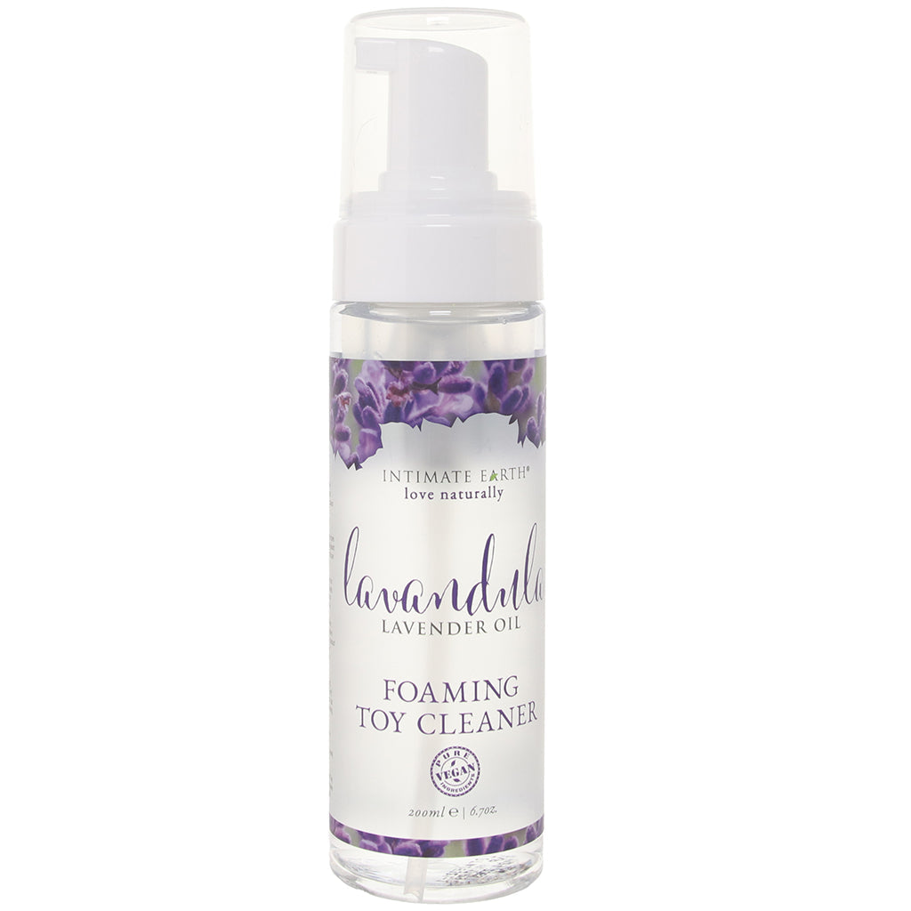 Intimate Earth Lavendula Lavender Oil Foaming Toy Cleaner in 6.7oz/200ml - Vibrators - HoneyHugs Canada