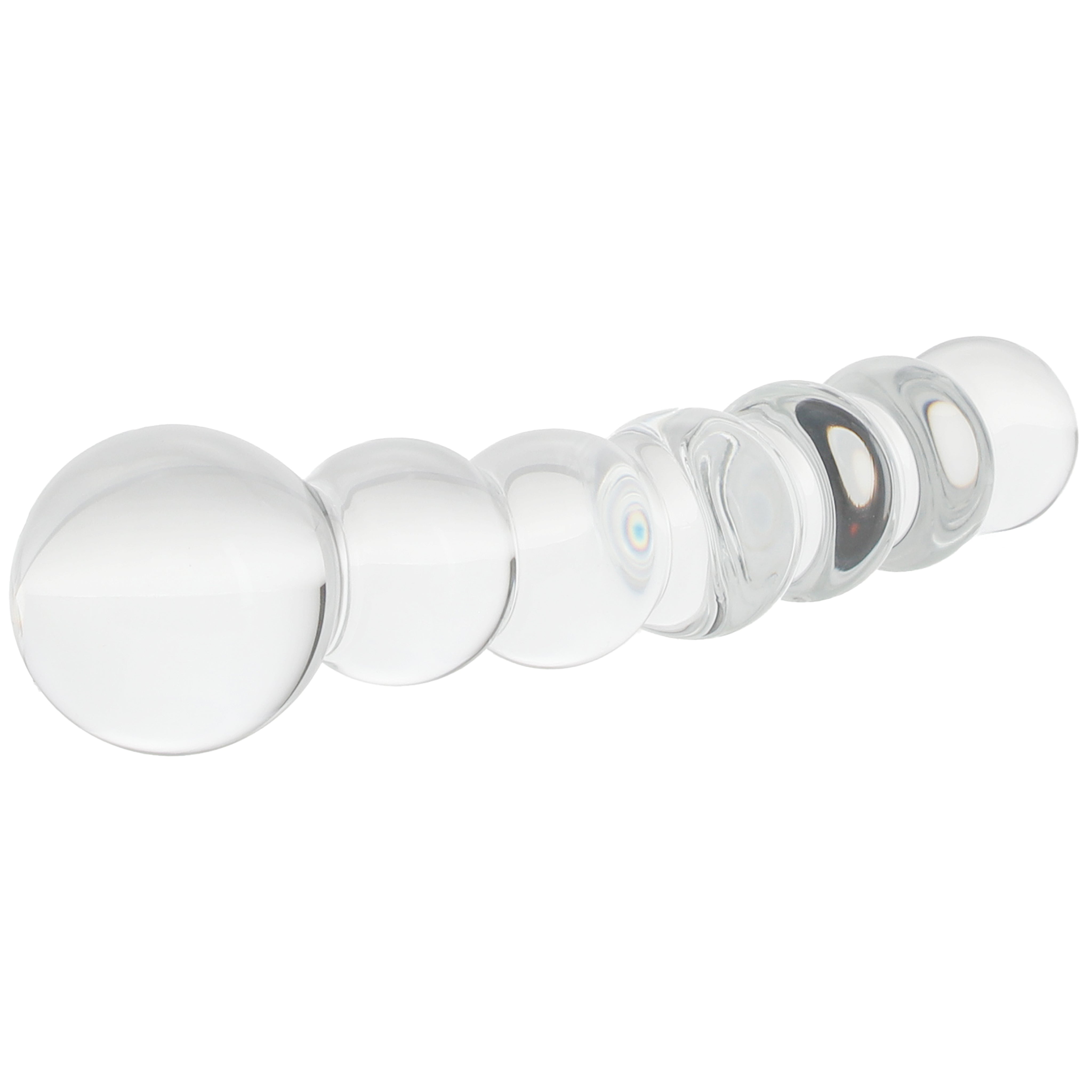 Clarity Celestial Orb Beaded Glass Dildo